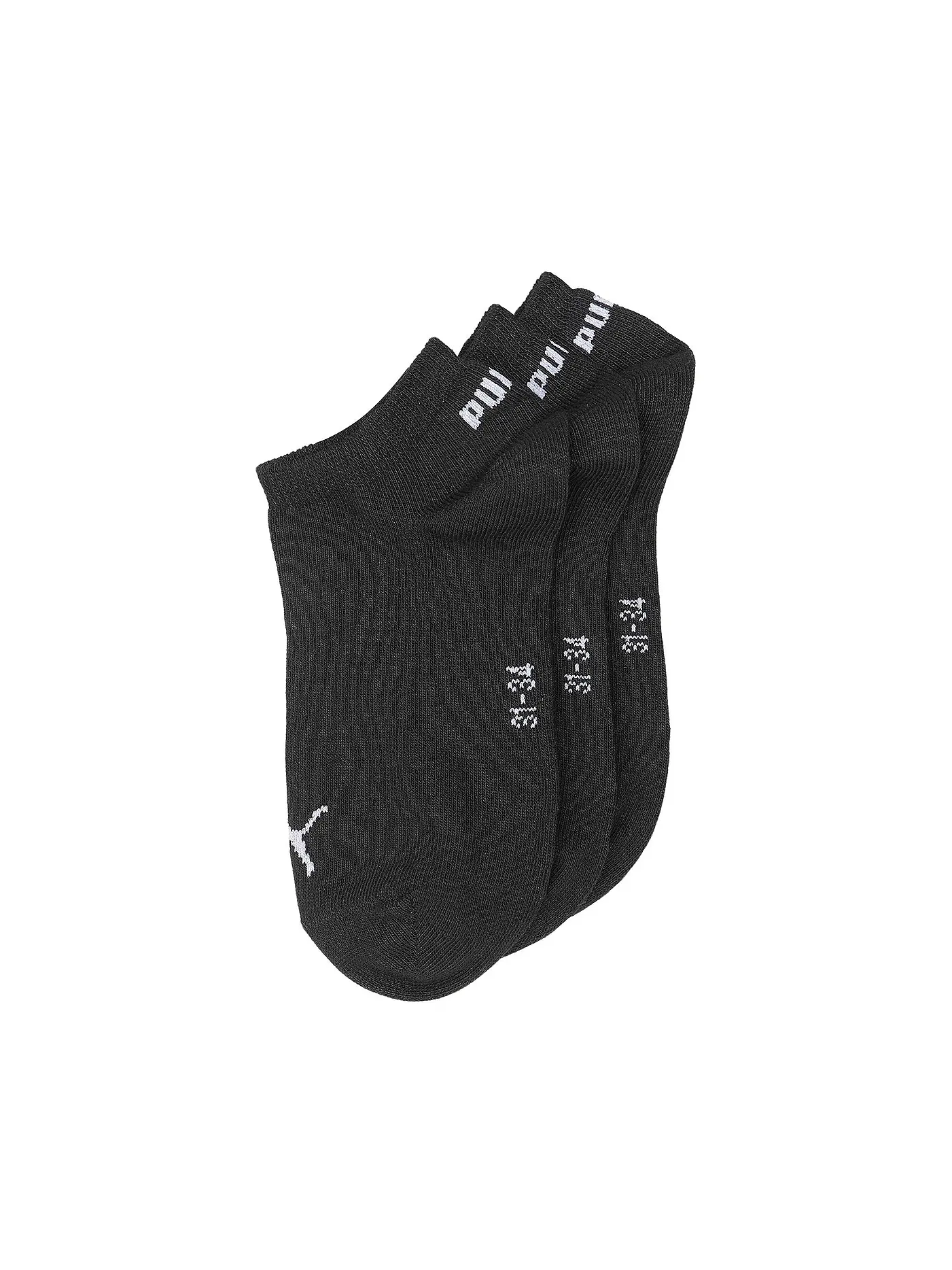 PUMA | Kinder Sneaker Socken 3er white | schwarz